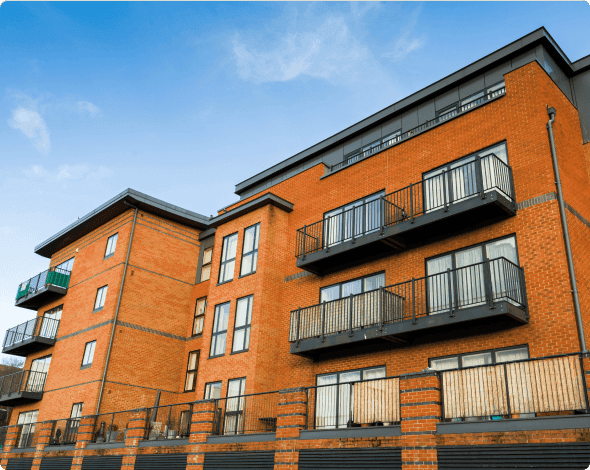 a building with balconies